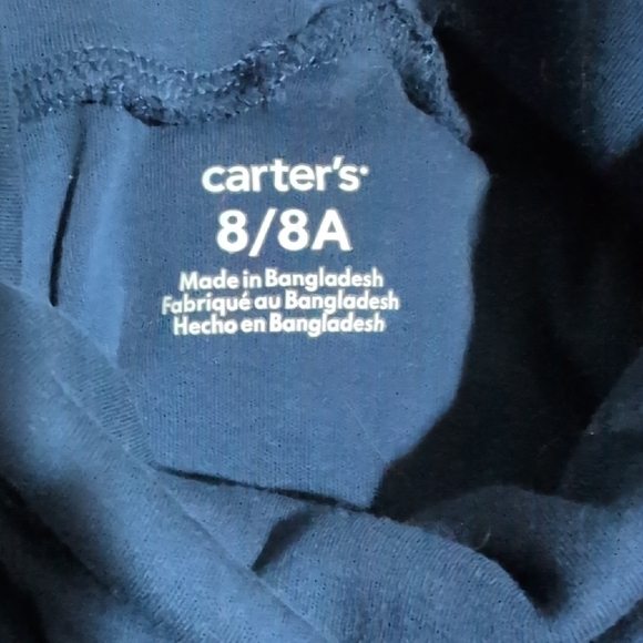 Carter's Girl's Turtleneck Sweater Set - Navy and White - Picture 3 of 3